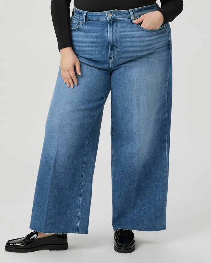 Wide Leg PAIGE Women Anessa Plus 31 Inch Wide Leg Jean 8211 Flamenco Distressed