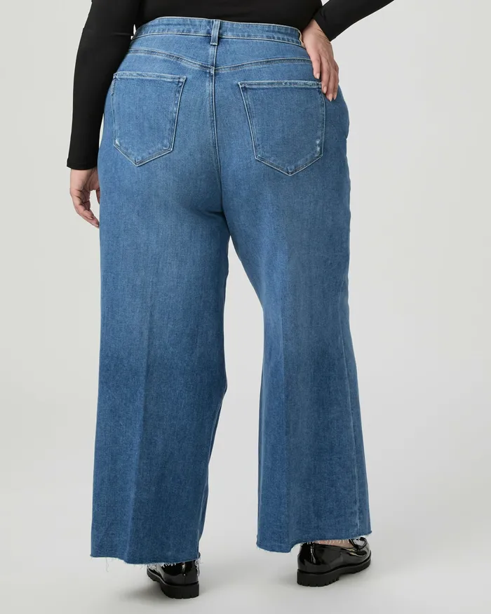 Wide Leg PAIGE Women Anessa Plus 31 Inch Wide Leg Jean 8211 Flamenco Distressed