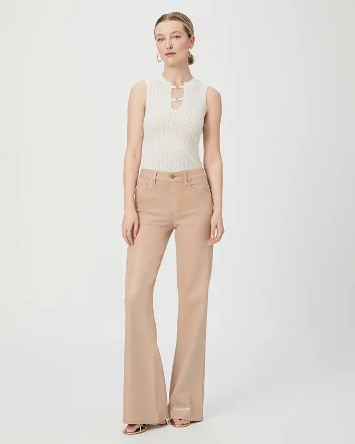Wide Leg PAIGE Women Leenah Wide Leg Jean 8211 LatteSilver Glitter Ombre Luxe Coating Wide Leg PAIGE Women Leenah Wide Leg Jean 8211 LatteSilver Glitter Ombre Luxe Coating