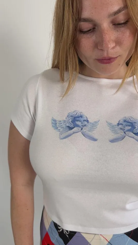 Women Alex Tee Angels Lisa Says Gah Tops