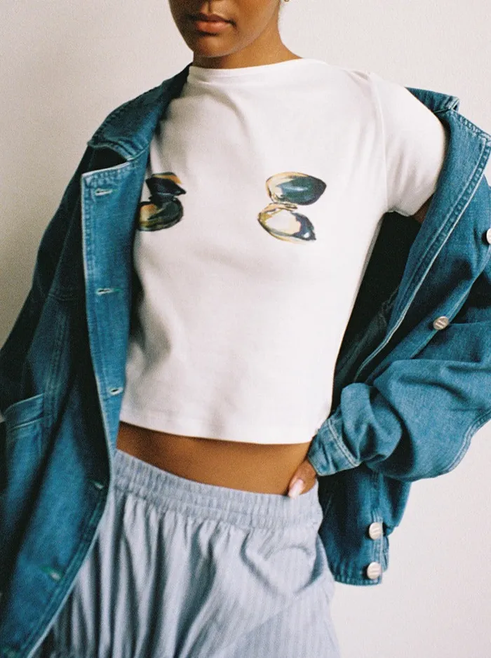 Women Alex Tee Clams Lisa Says Gah Graphic Tees