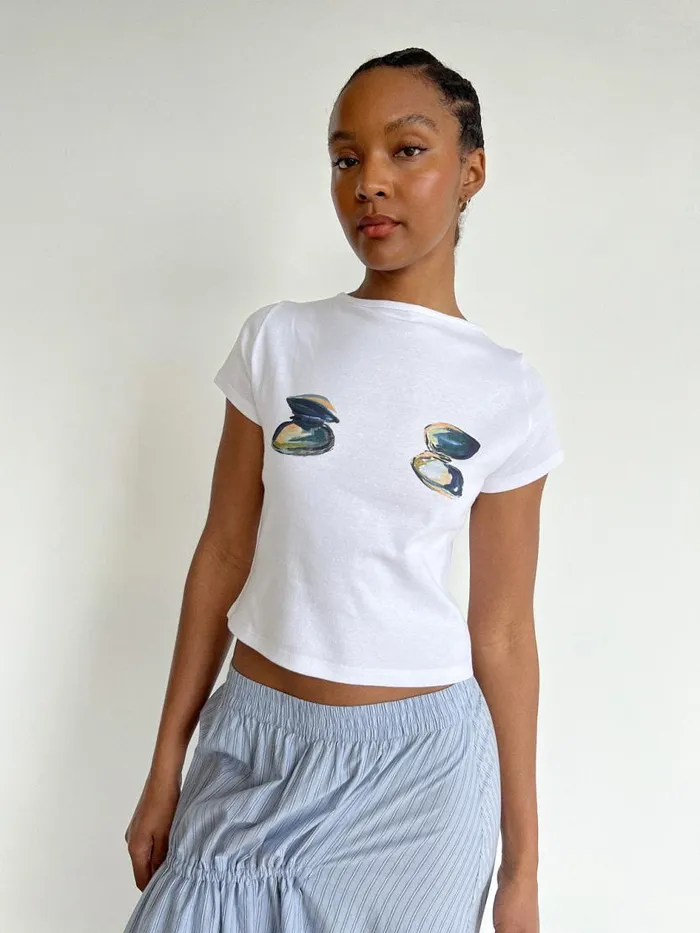 Women Alex Tee Clams Lisa Says Gah Graphic Tees