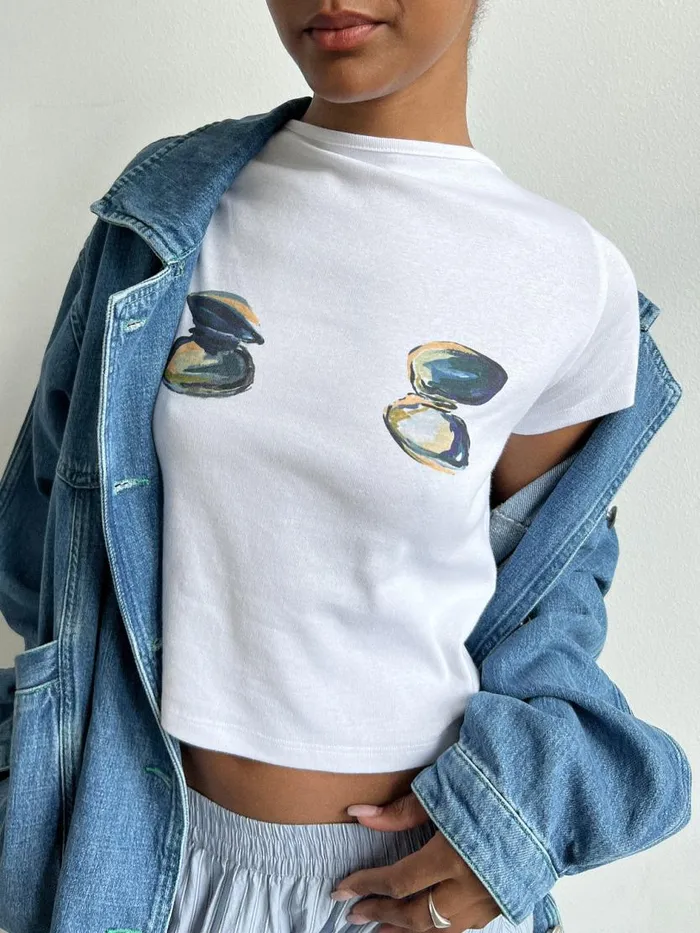 Women Alex Tee Clams Lisa Says Gah Graphic Tees
