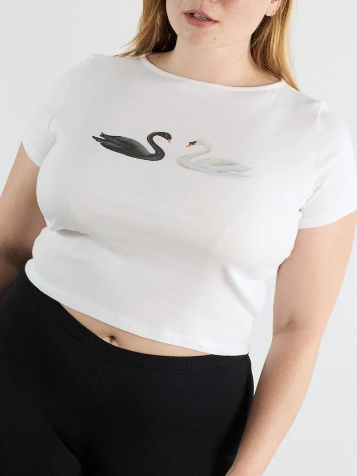 Women Alex Tee Swans Lisa Says Gah Graphic Tees
