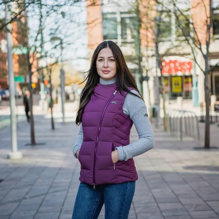 Women Alina Vest Deep Berry KJUS Jackets and Vests