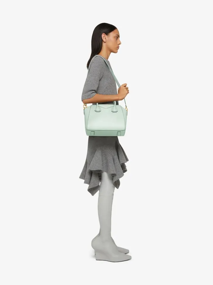 Women Antigona Givenchy Small Antigona Bag In Box Leather Celadon Women Antigona Givenchy Small Antigona Bag In Box Leather Celadon