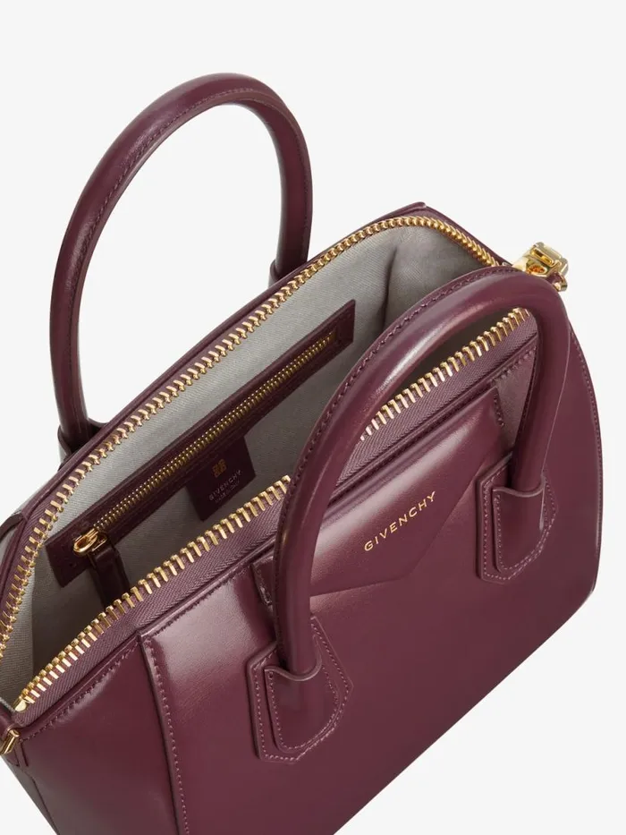 Women Antigona Givenchy Small Antigona Bag In Box Leather Oxblood Red Women Antigona Givenchy Small Antigona Bag In Box Leather Oxblood Red