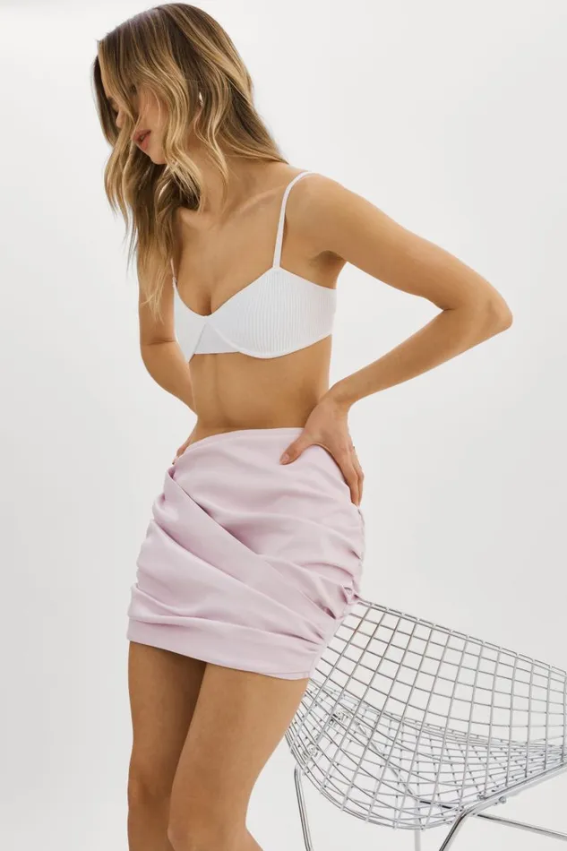 Women ASTRID Faux Leather Mini Skirt Pink Parasol LAMARQUE Skirts Women ASTRID Faux Leather Mini Skirt Pink Parasol LAMARQUE Skirts