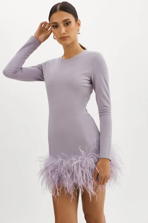 Women BAHIRA Mini Dress Lavender LAMARQUE Dresses