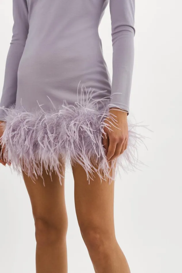 Women BAHIRA Mini Dress Lavender LAMARQUE Dresses Women BAHIRA Mini Dress Lavender LAMARQUE Dresses