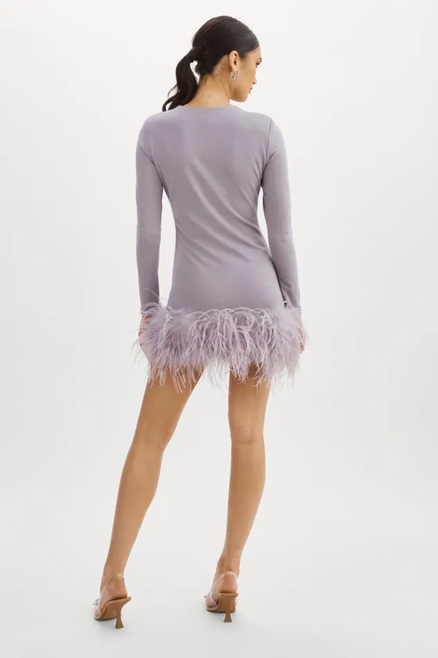 Women BAHIRA Mini Dress Lavender LAMARQUE Dresses Women BAHIRA Mini Dress Lavender LAMARQUE Dresses