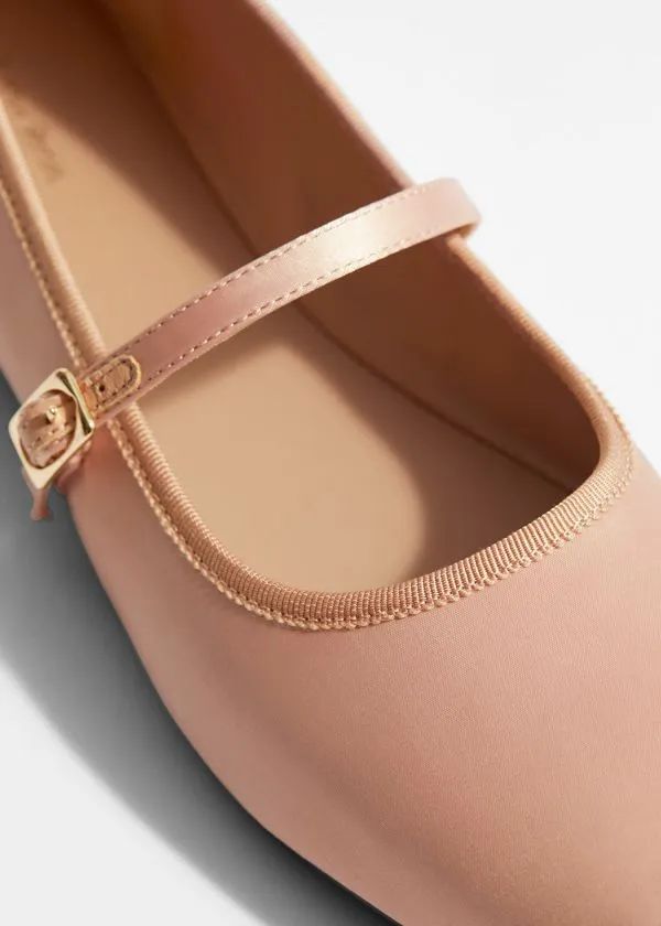 Women Ballerinas and Other Stories SquareToe Ballet Flats Dusty Pink Women Ballerinas and Other Stories SquareToe Ballet Flats Dusty Pink