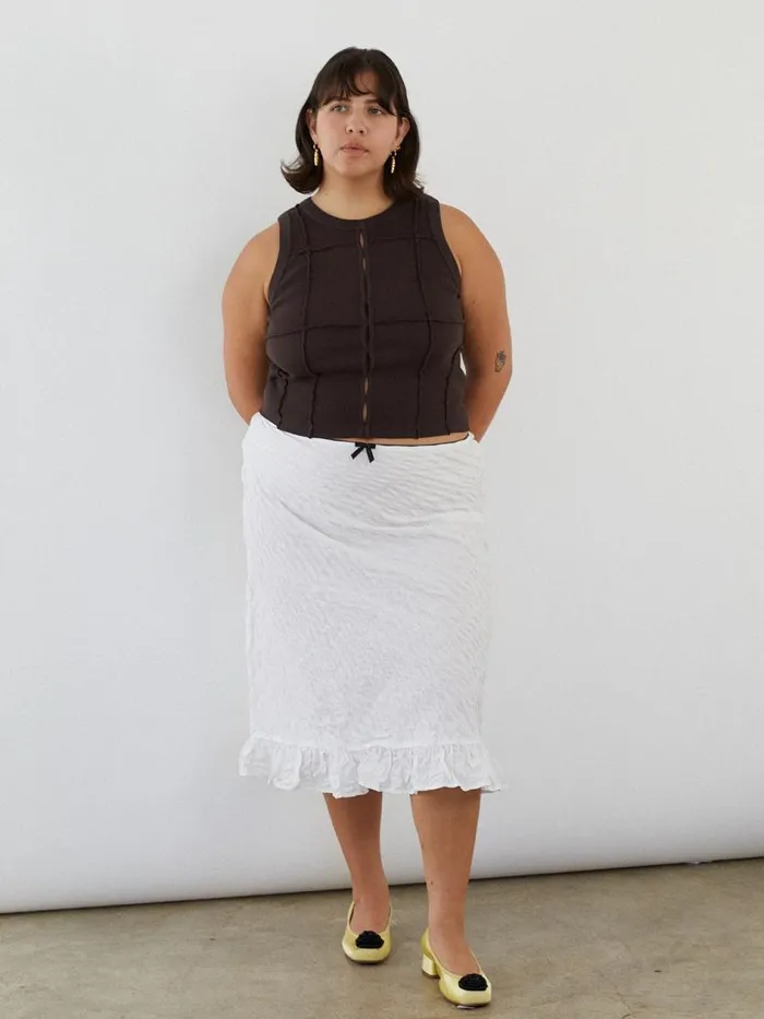 Women Basin Slip Skirt Salt Lisa Says Gah Bottoms Women Basin Slip Skirt Salt Lisa Says Gah Bottoms