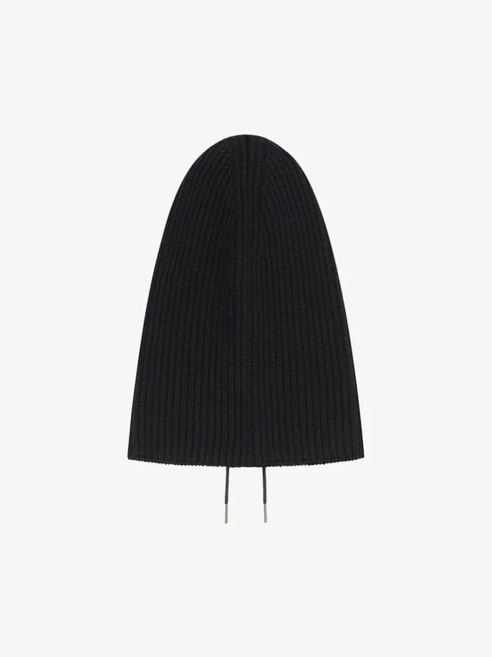 Women Beanies and Caps Givenchy Balaclava In Wool And Cashmere With 4G Detail Black