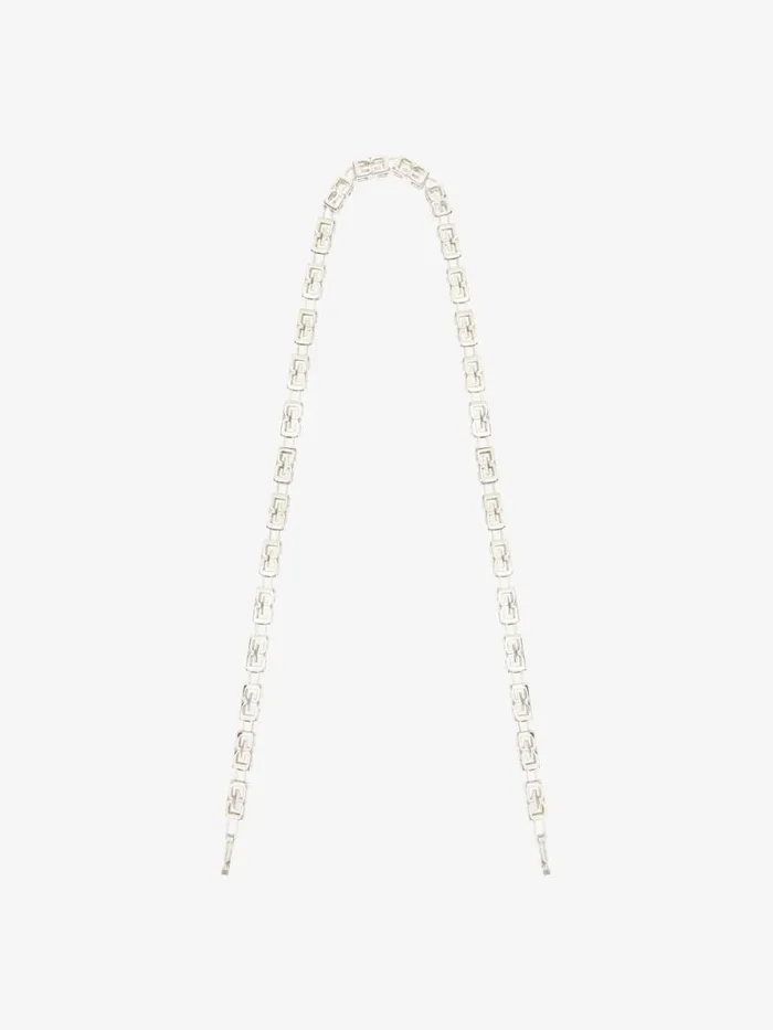 Women Belts Givenchy G Cube Chain Strap In Metal Palladium Women Belts Givenchy G Cube Chain Strap In Metal Palladium