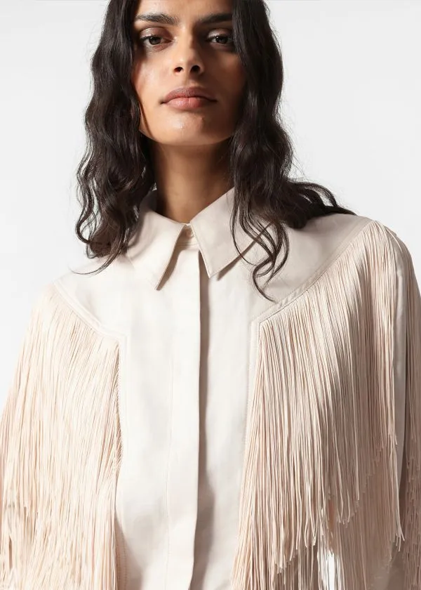 Women Blouses and Shirts and Other Stories Fringed Shirt Cream Women Blouses and Shirts and Other Stories Fringed Shirt Cream