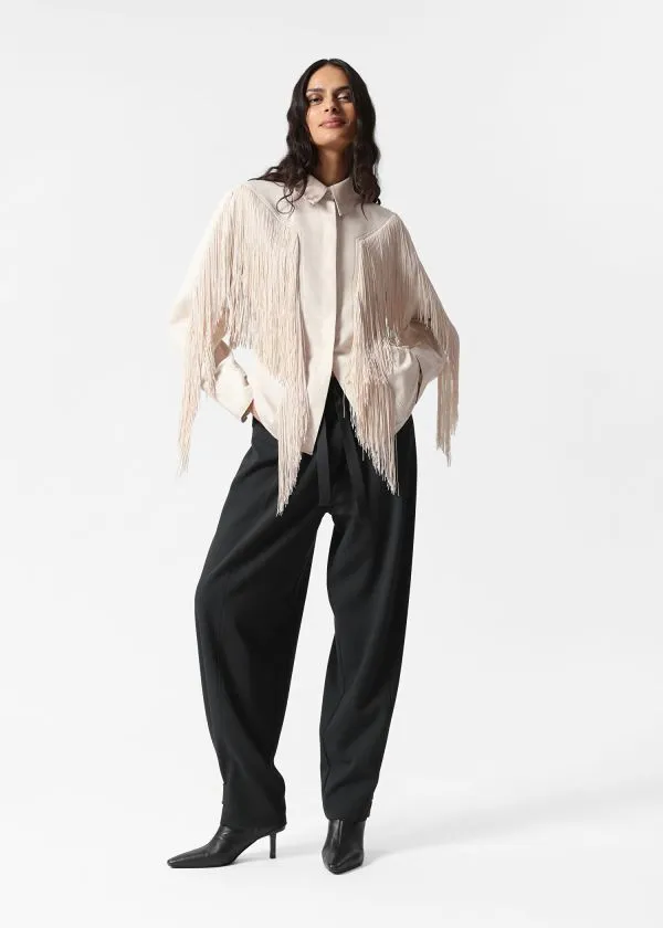 Women Blouses and Shirts and Other Stories Fringed Shirt Cream Women Blouses and Shirts and Other Stories Fringed Shirt Cream