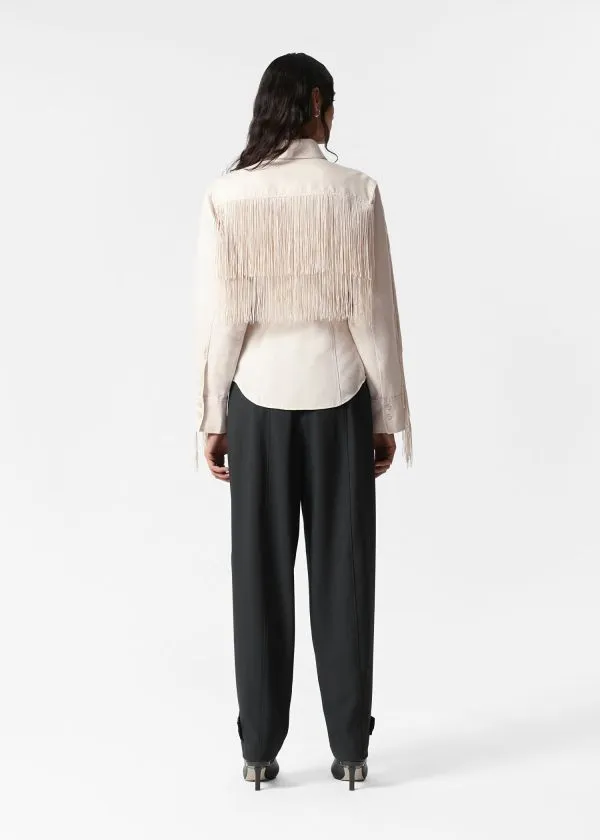 Women Blouses and Shirts and Other Stories Fringed Shirt Cream Women Blouses and Shirts and Other Stories Fringed Shirt Cream