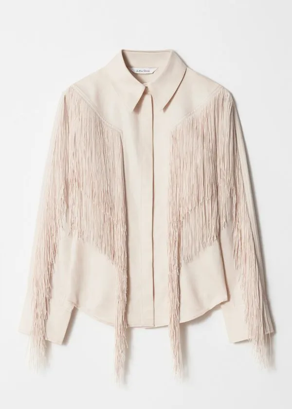 Women Blouses and Shirts and Other Stories Fringed Shirt Cream Women Blouses and Shirts and Other Stories Fringed Shirt Cream