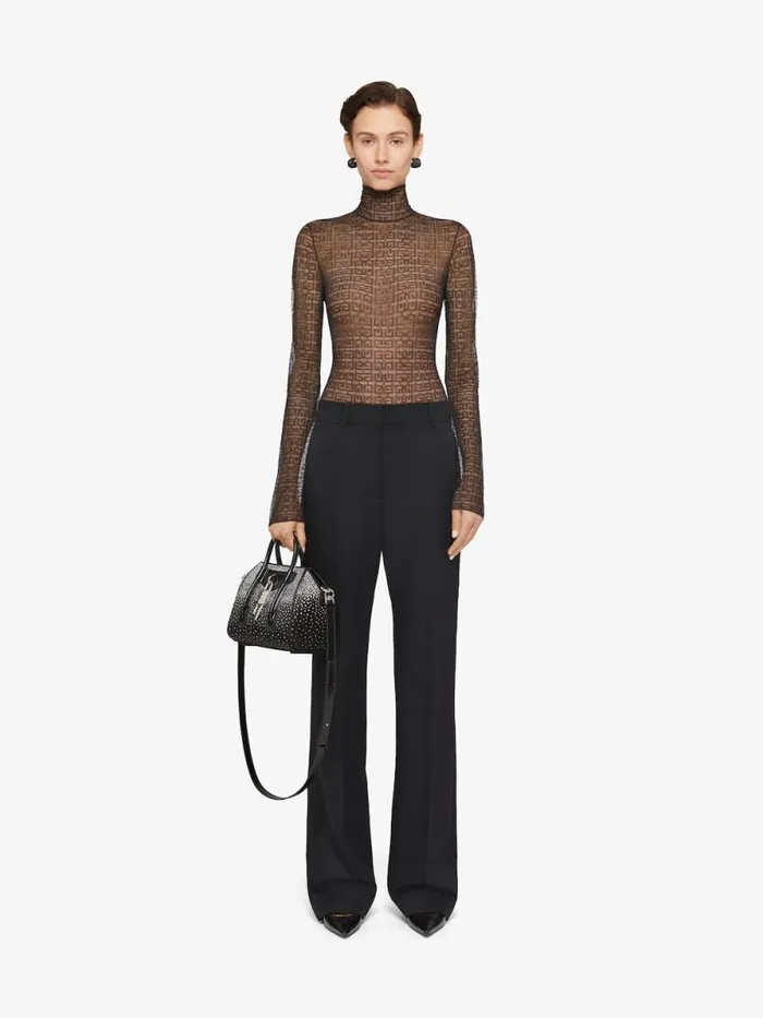 Women Bodysuits and Underwear Givenchy Bodysuit In 4G Lace With Rhinestones Black Women Bodysuits and Underwear Givenchy Bodysuit In 4G Lace With Rhinestones Black