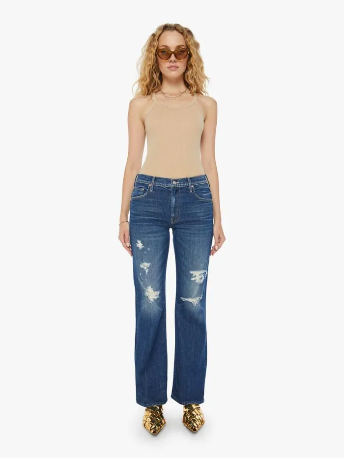 Women Bootcut Mother Denim The Bookie Sneak Wash Ijbol