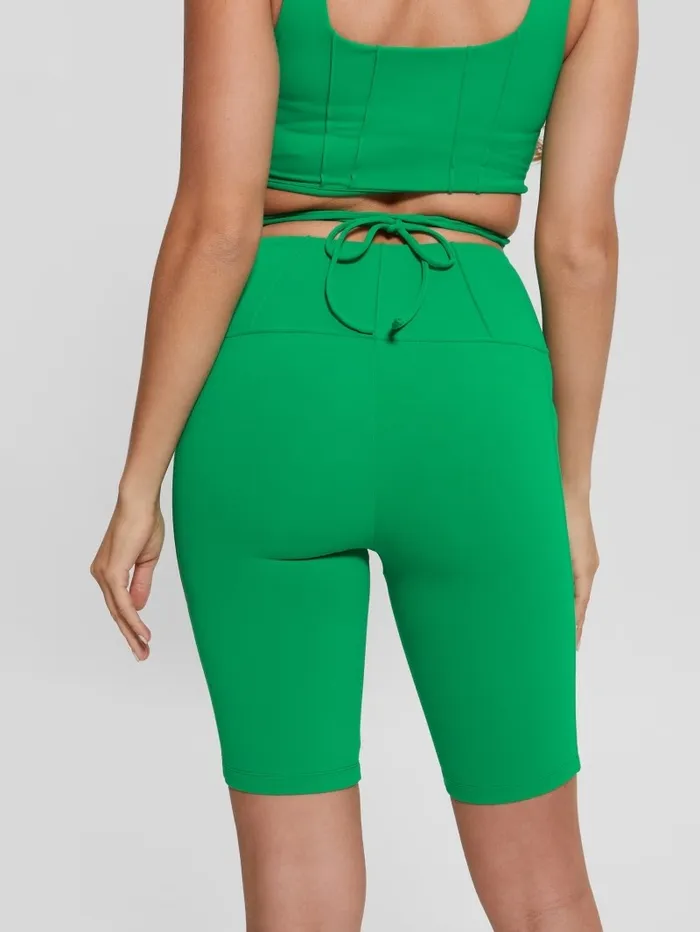 Women Bottoms GUESS Brigit Biker Shorts Cacti Green Women Bottoms GUESS Brigit Biker Shorts Cacti Green