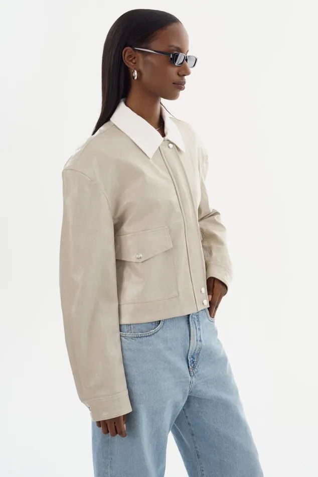 Women BRAYLIN Faux Leather Jacket Clay LAMARQUE Leather Jackets