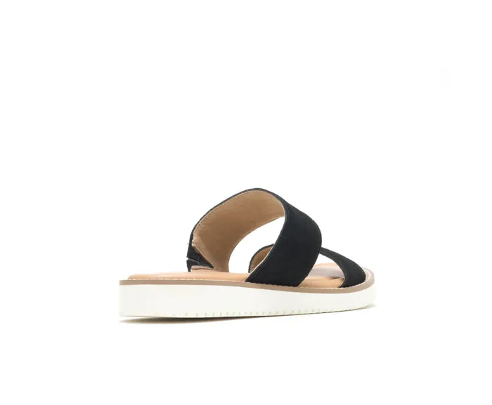 Women Briard 2 Band Slide Black Suede Sandals Hush Puppies Women Briard 2 Band Slide Black Suede Sandals Hush Puppies