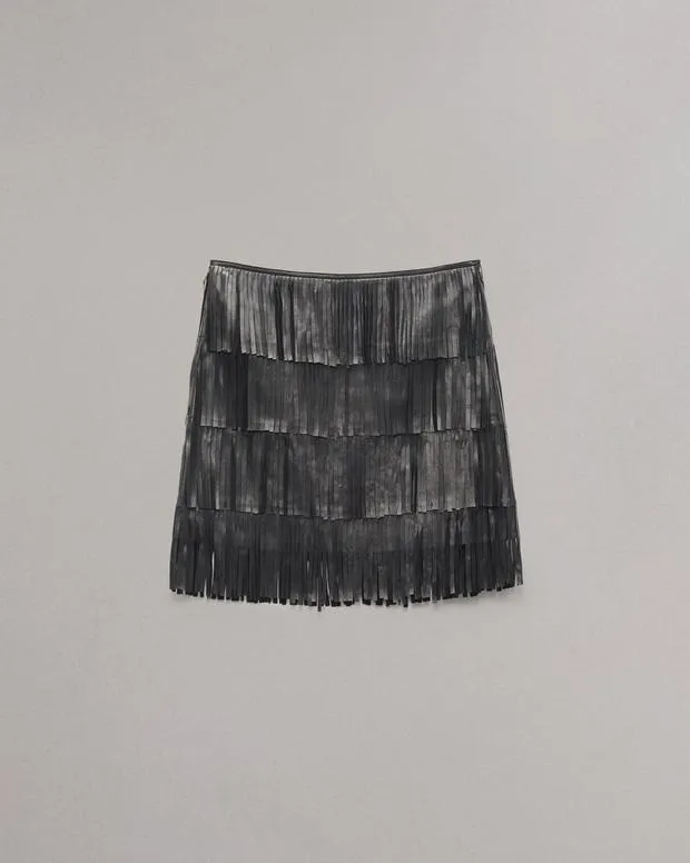 Women Britney Leather Skirt Black Dresses and Skirts rag and bone