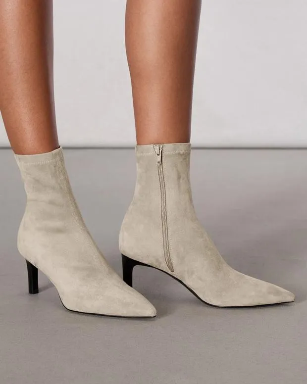 Women Britt Suede Ankle Boots Light Sand Suede ShortsSneakers rag and bone