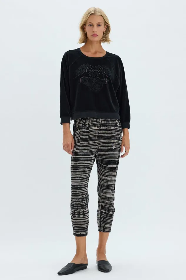 Women Brush Black Jezebel Pant Raquel Allegra Bottoms
