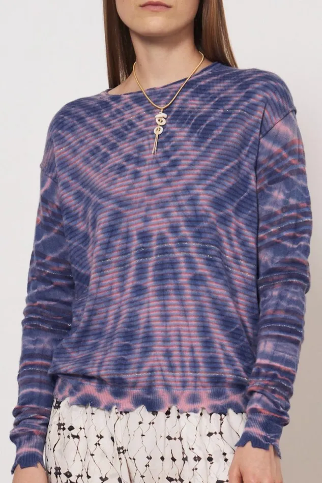 Women Cashmere Blue Kenya Pullover Raquel Allegra Sweaters and Knits