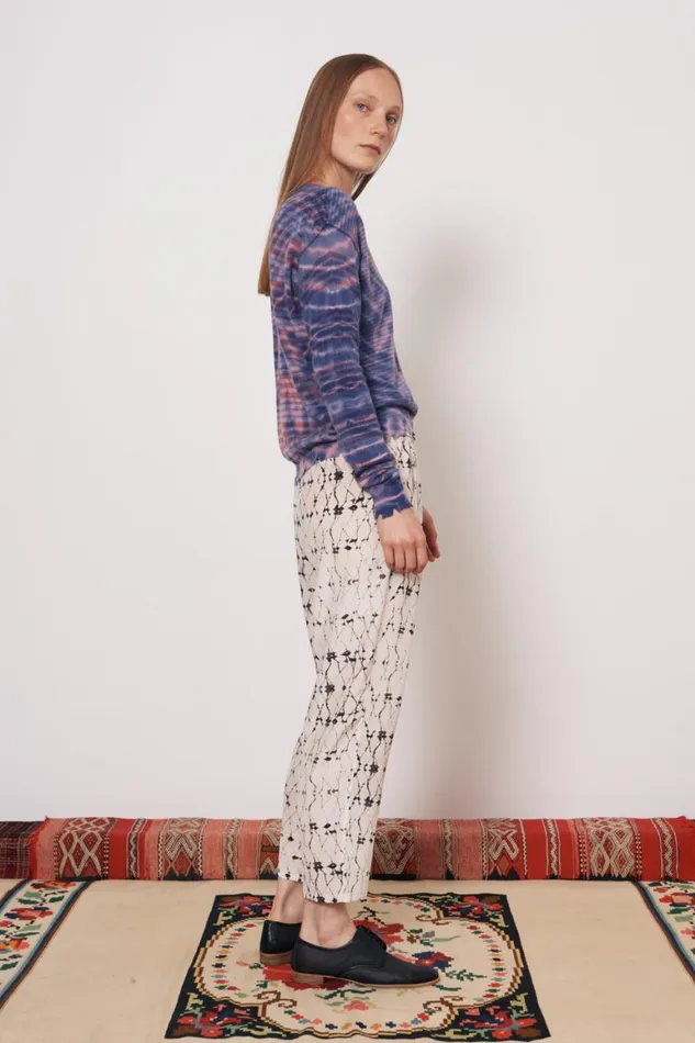 Women Cashmere Blue Kenya Pullover Raquel Allegra Sweaters and Knits