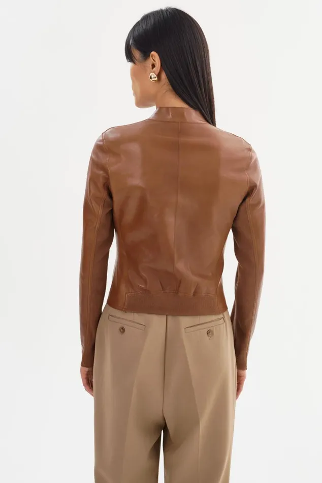 Women CHAPIN Reversible Leather Bomber Luggagegold LAMARQUE Leather Jackets Women CHAPIN Reversible Leather Bomber Luggagegold LAMARQUE Leather Jackets