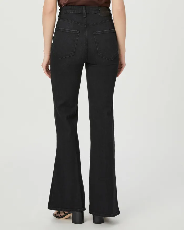 Women Charlie 32 Inch Flare Jean 8211 Midnight Raven Flare PAIGE Women Charlie 32 Inch Flare Jean 8211 Midnight Raven Flare PAIGE