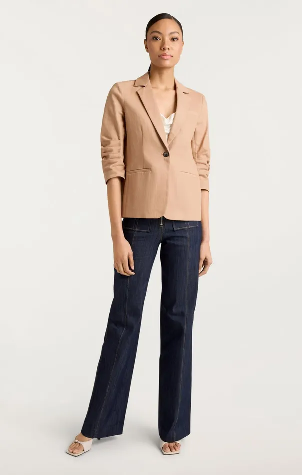 Women Cinq Sept Blazers Denim Khloe Blazer Sahara