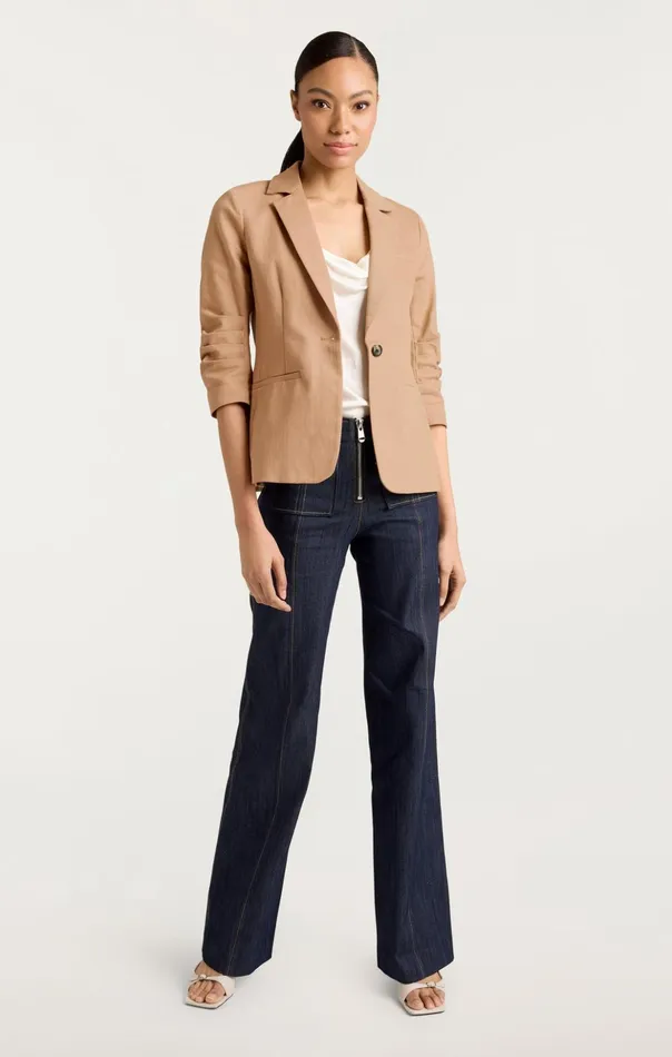 Women Cinq Sept Blazers Denim Khloe Blazer Sahara