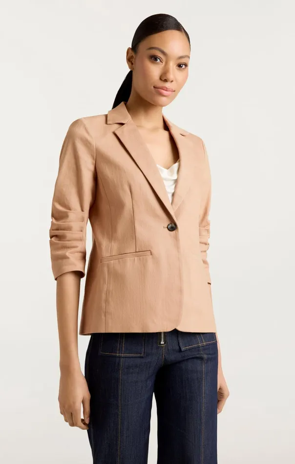 Women Cinq Sept Blazers Denim Khloe Blazer Sahara