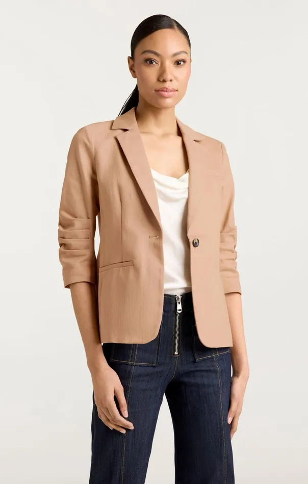 Women Cinq Sept Blazers Denim Khloe Blazer Sahara