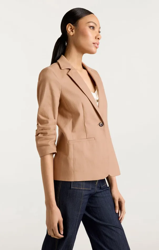 Women Cinq Sept Blazers Denim Khloe Blazer Sahara