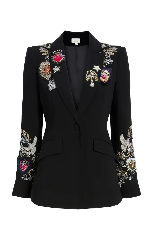 Women Cinq Sept Blazers Heritage Patch Cheyenne Blazer Black Multi