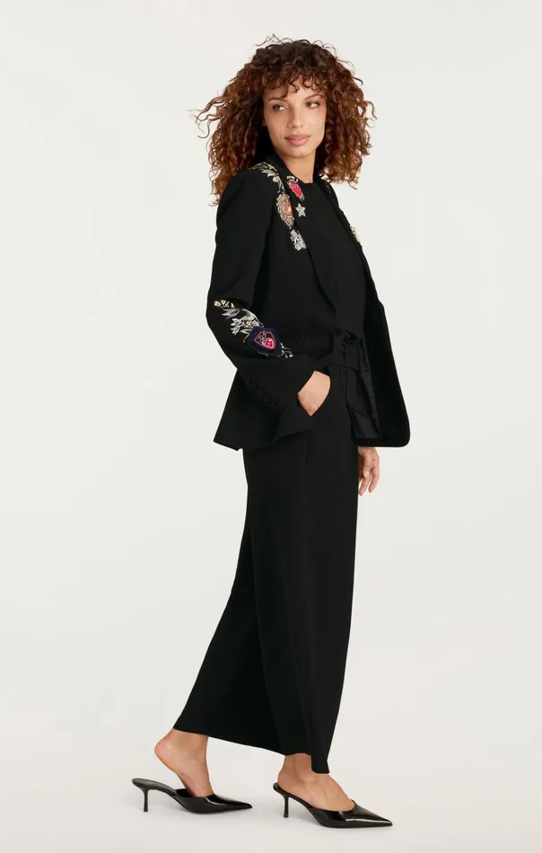 Women Cinq Sept Blazers Heritage Patch Cheyenne Blazer Black Multi