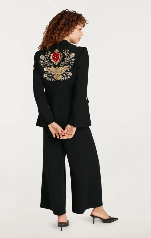 Women Cinq Sept Blazers Heritage Patch Cheyenne Blazer Black Multi