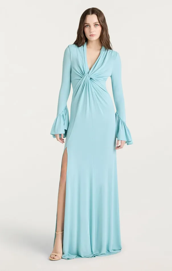Women Cinq Sept Cocktail and Evening Evelyn Gown Morning Sky