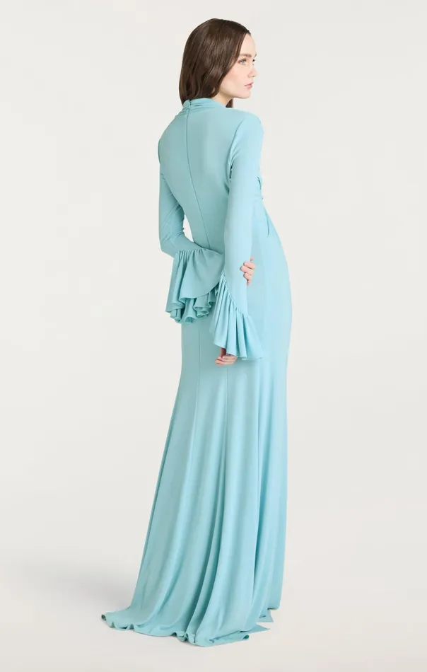 Women Cinq Sept Cocktail and Evening Evelyn Gown Morning Sky
