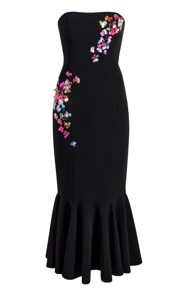 Women Cinq Sept Cocktail and Evening Paillette Vines Juniper Dress Blackmulti Women Cinq Sept Cocktail and Evening Paillette Vines Juniper Dress Blackmulti