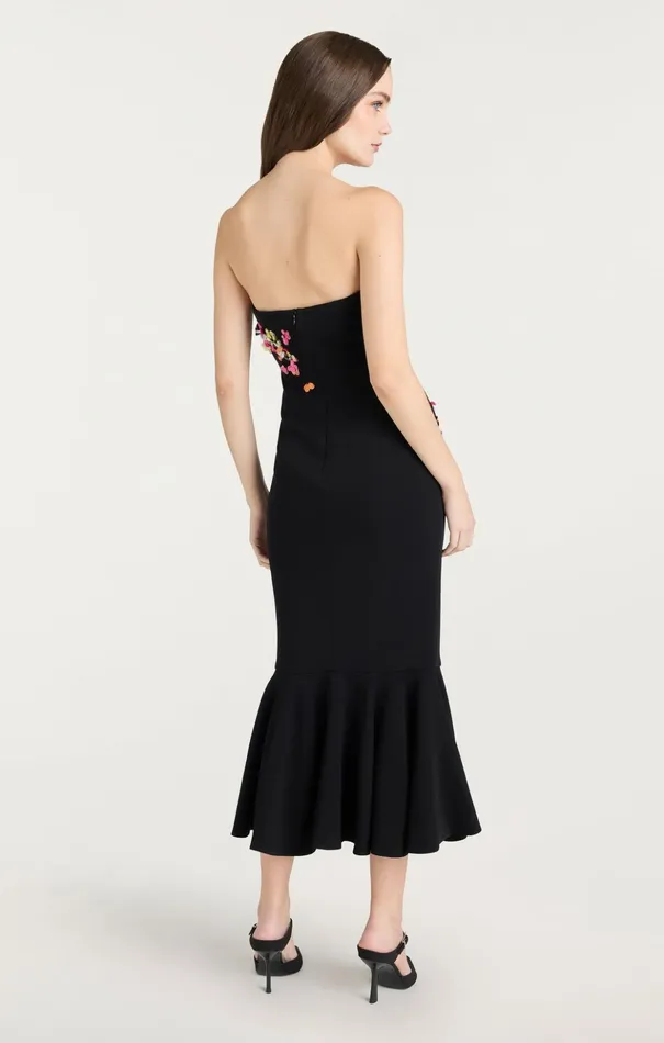 Women Cinq Sept Cocktail and Evening Paillette Vines Juniper Dress Blackmulti