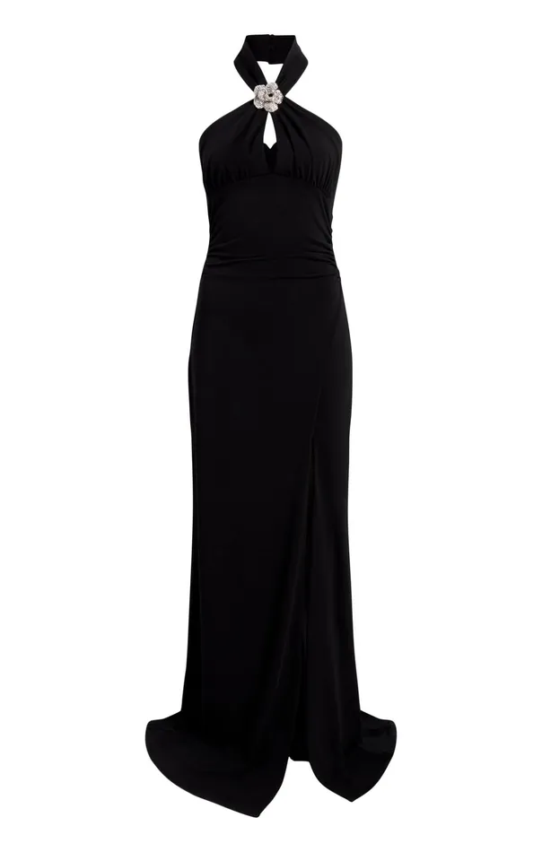 Women Cinq Sept Cocktail and Evening Raashi Gown Black