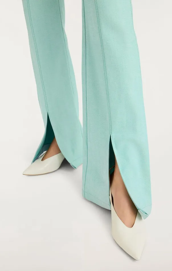 Women Cinq Sept Denim Shanis Pant Light Marine Green