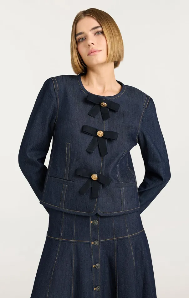 Women Cinq Sept Denim Taya Jacket Indigo